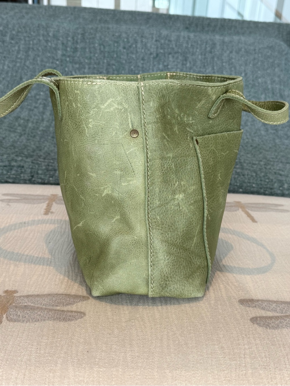 NEW Portland Leather Pebbled Leather Zip Medium “Almost Perfect” Crossbody/Tote - Picture 4 of 14